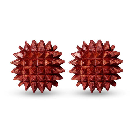 Acupressure Wooden Ball - Pack of 2 - Organic Gyaan