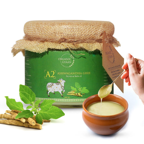 Ashwagandha Ghee | A2 Cow Ghee - Organic Gyaan