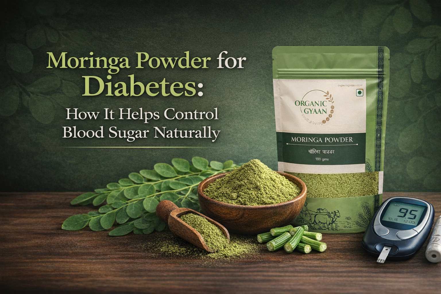 Moringa Powder for Diabetes: How It Helps Control Blood Sugar Naturally