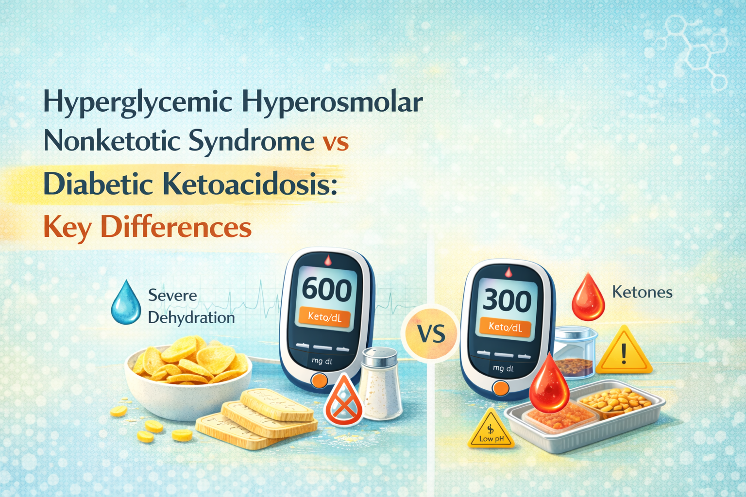 Hyperglycemic Hyperosmolar Nonketotic Syndrome vs Diabetic Ketoacidosis: Key Differences