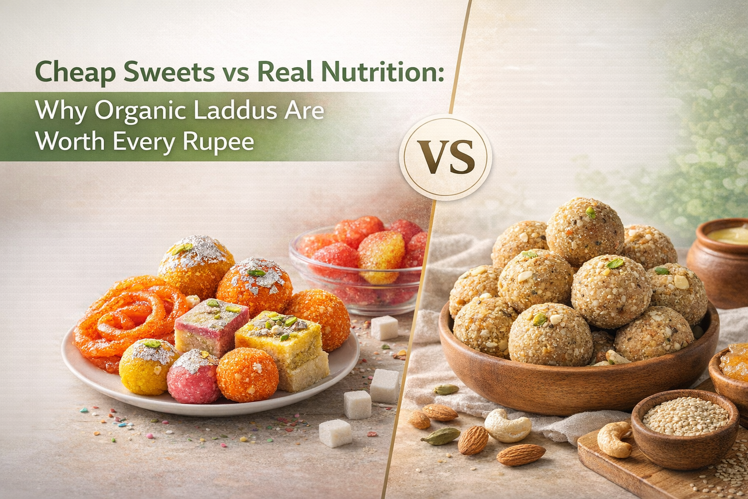 Cheap Sweets vs Real Nutrition: Why Organic Laddus Are Worth Every Rupee