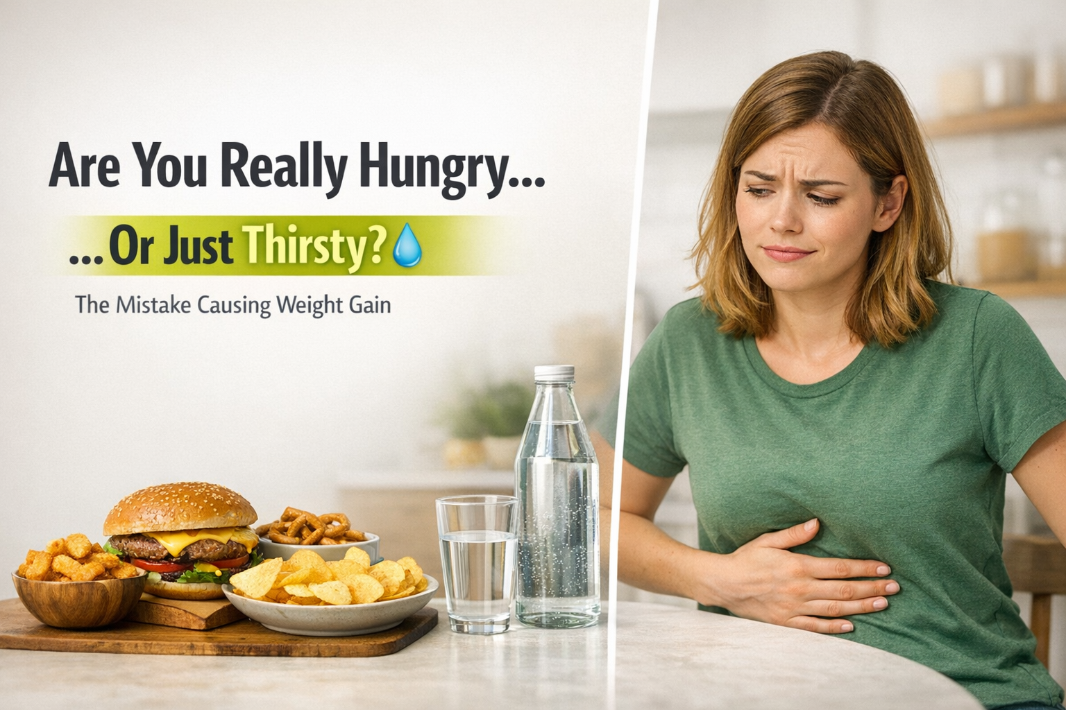 Are You Really Hungry or Just Thirsty? The Mistake Causing Weight Gain