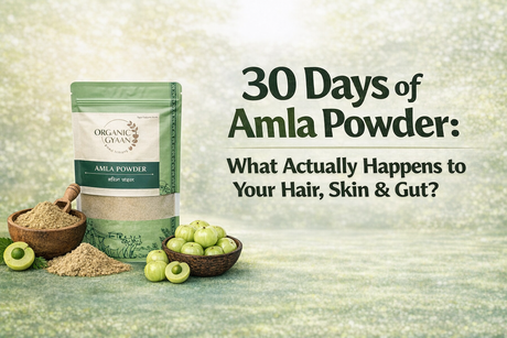 30 Days of Amla Powder: What Actually Happens to Your Hair, Skin & Gut?