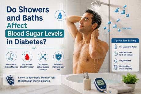 Do Showers and Baths Affect Blood Sugar Levels in Diabetes?