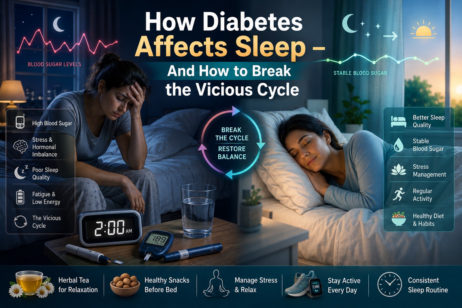 How Diabetes Affects Sleep - And How to Break the Vicious Cycle