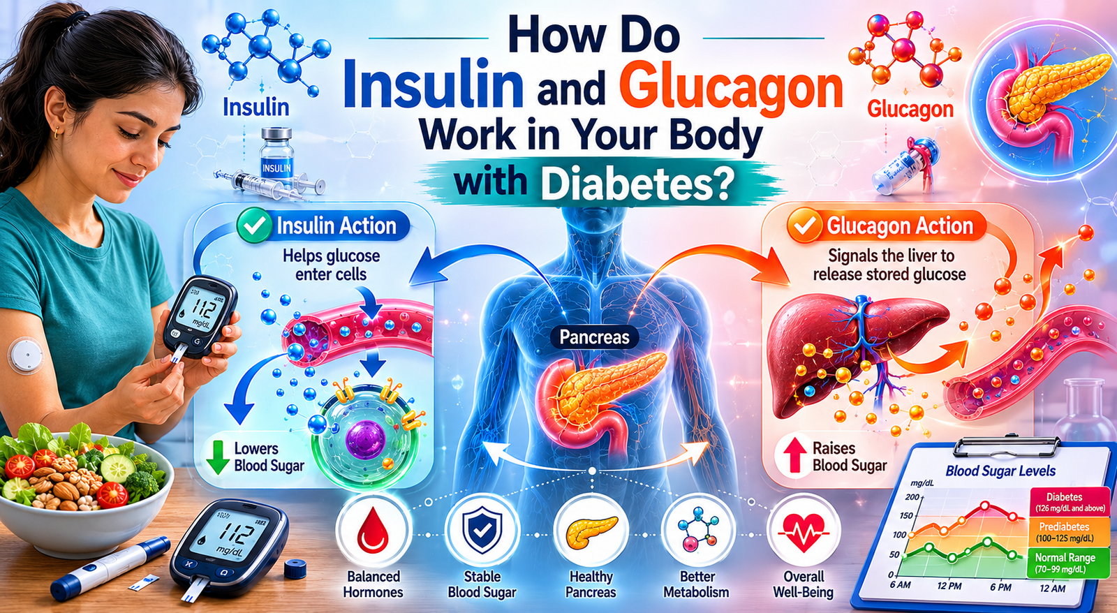 How Do Insulin and Glucagon Work in Your Body with Diabetes?