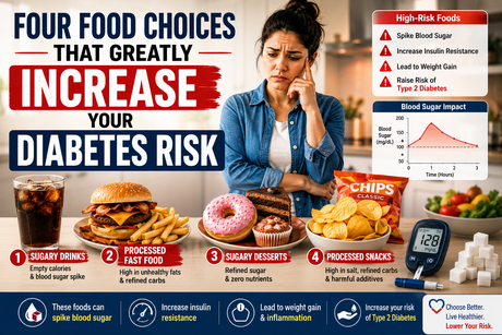 Four Food Choices That Greatly Increase Your Diabetes Risk