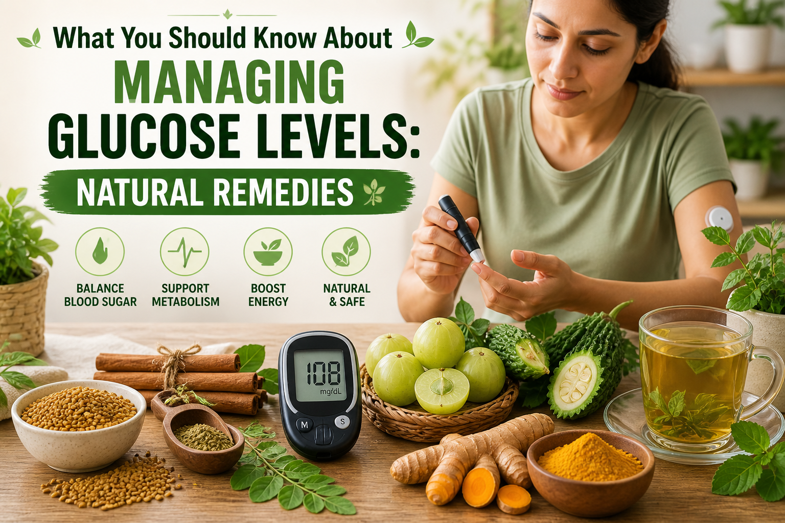 What You Should Know About Managing Glucose Levels: Natural Remedies
