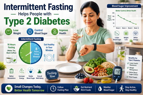 Intermittent Fasting Helps People with Type 2 Diabetes Lose Weight, Control Blood Sugar