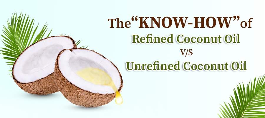 difference between refined and unrefined coconut oil