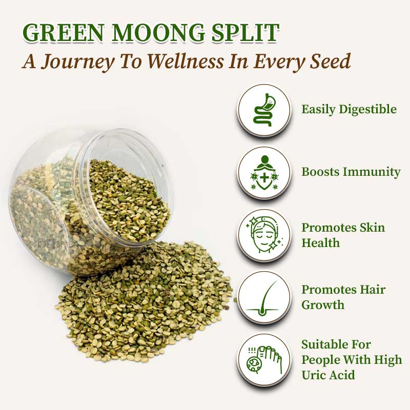 Green moong split