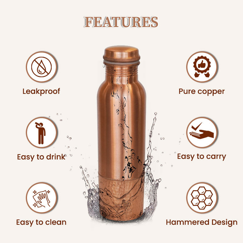 Features of copper water bottle