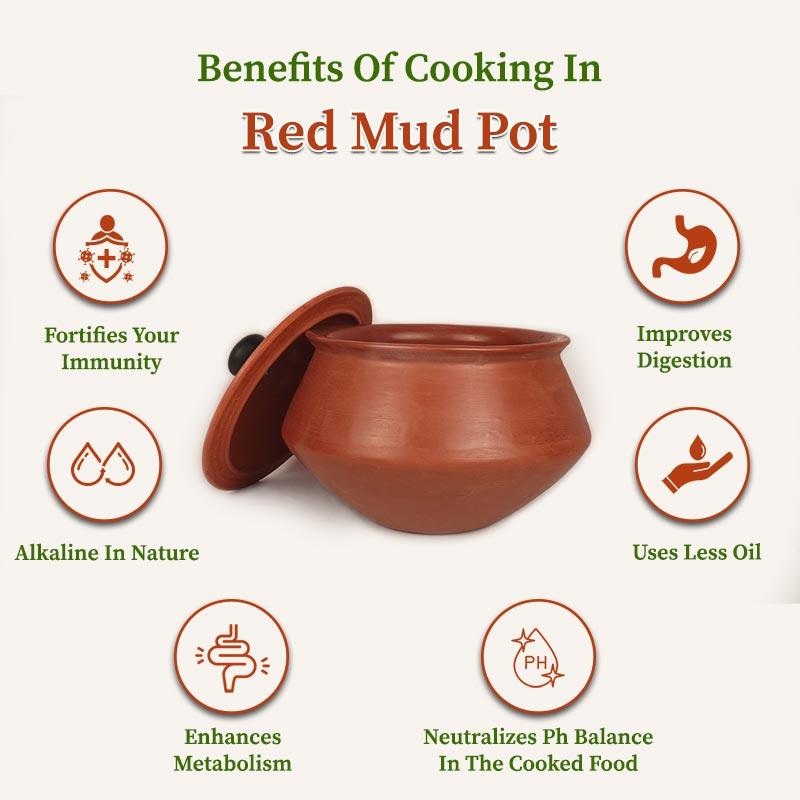 Benefits of red mud pot with lid 