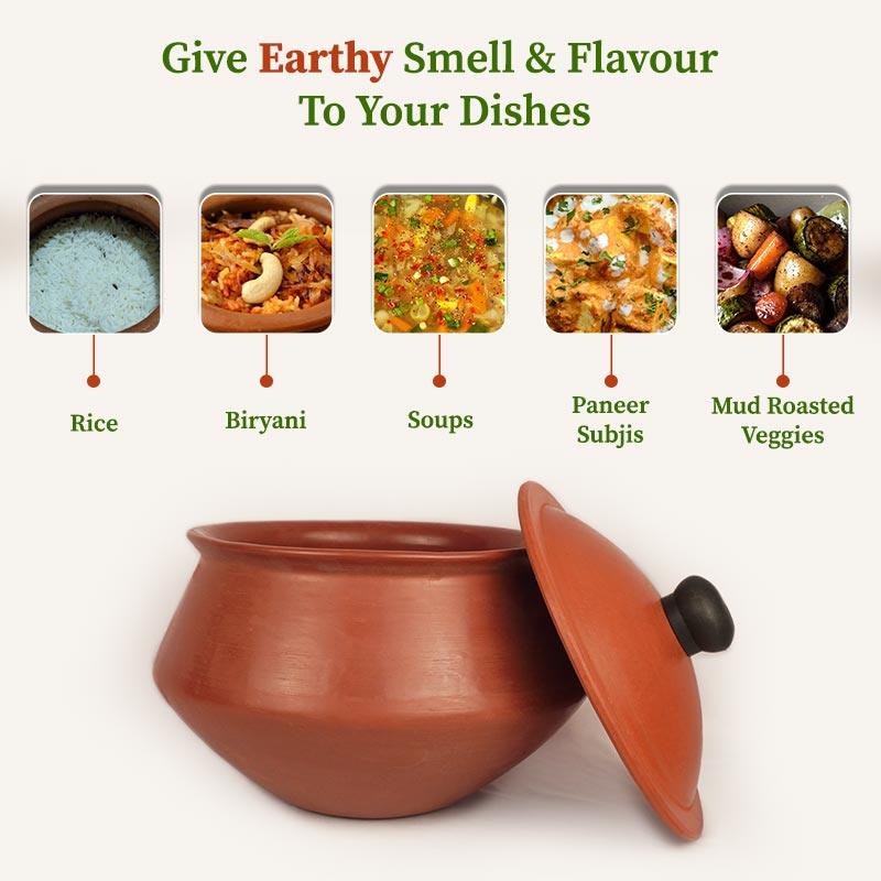 Red mud pot give earthy flavour to your dishes 