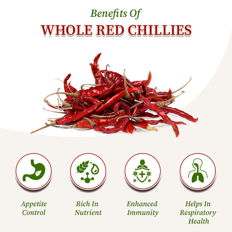 Benefits of whole red chillies