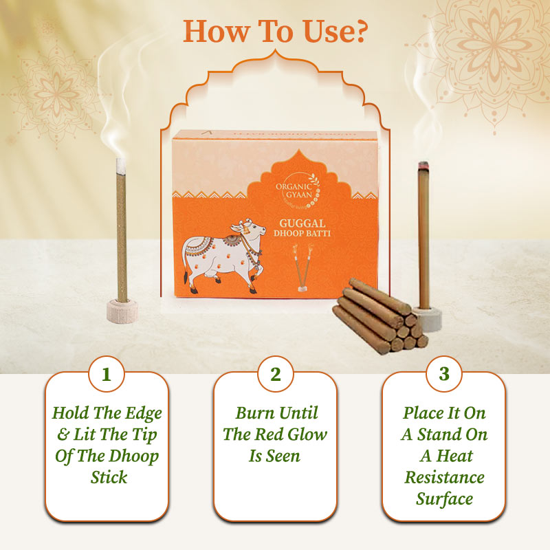 How to use guggal dhoop stick