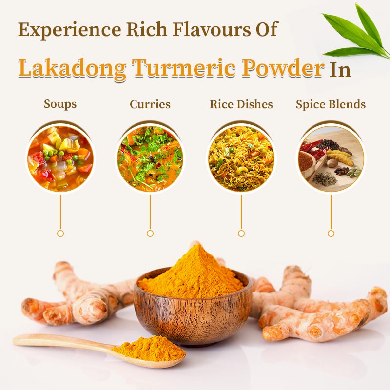 Uses of lakadong turmeric powder