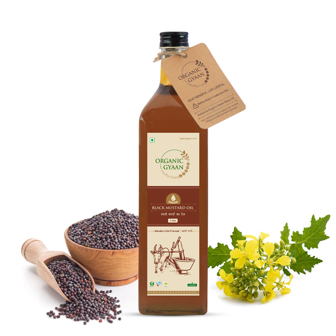 Wooden Cold Pressed Black Mustard Oil