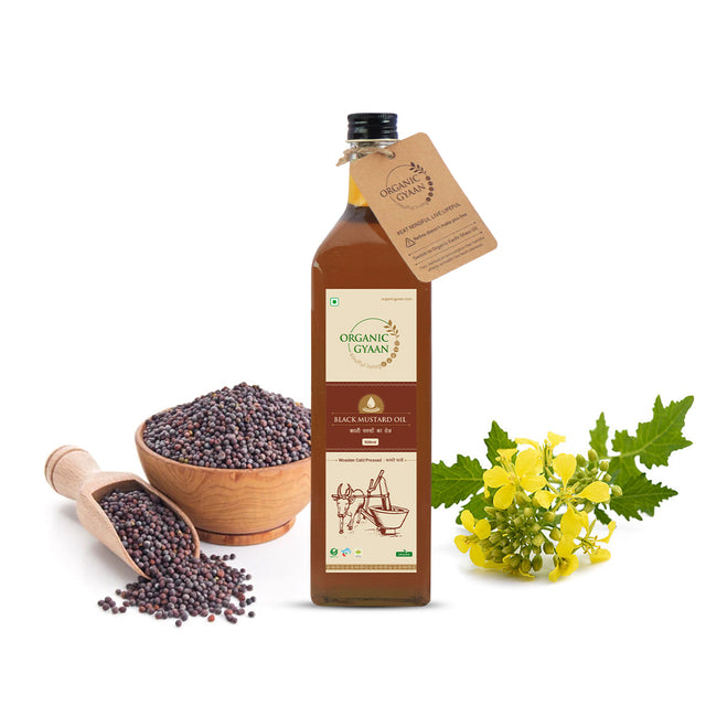 Wooden Cold Pressed Black Mustard Oil