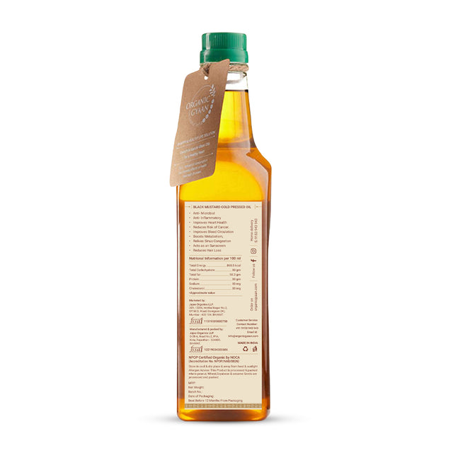 Wooden Cold Pressed Black Mustard Oil