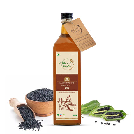 Black Sesame Oil - Wooden Cold Pressed