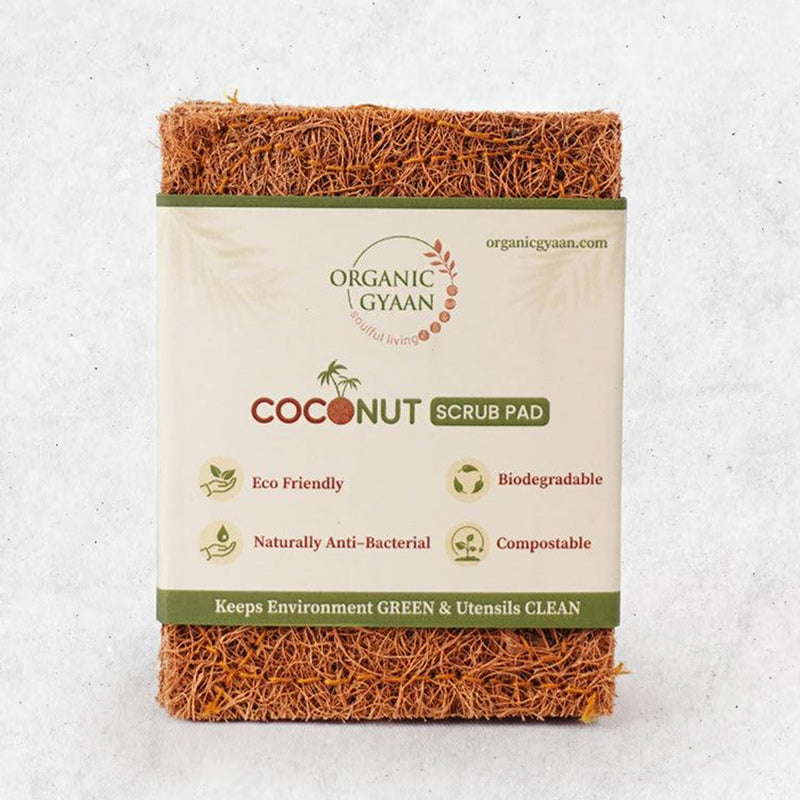 Coconut scrub pad