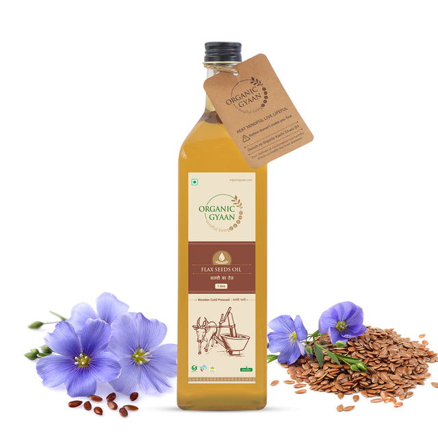 Flax Seed Oil - Wooden Cold Pressed