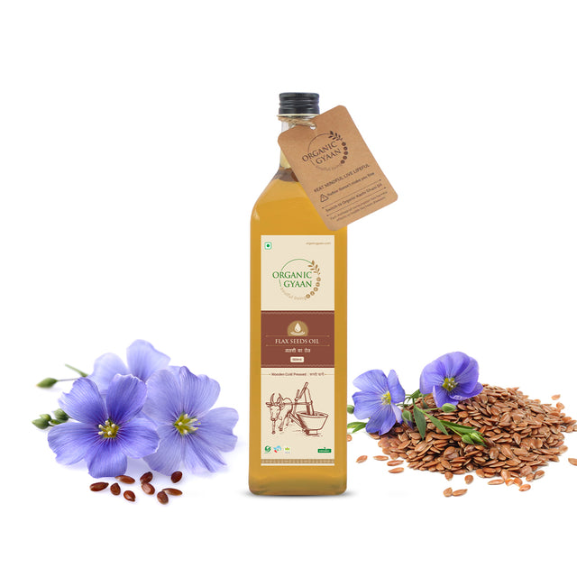 Flax Seed Oil - Wooden Cold Pressed