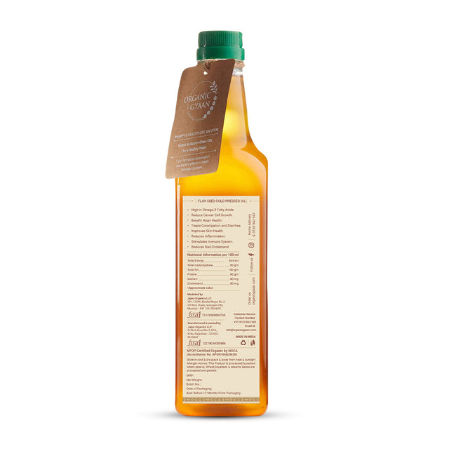 Flax Seed Oil - Wooden Cold Pressed