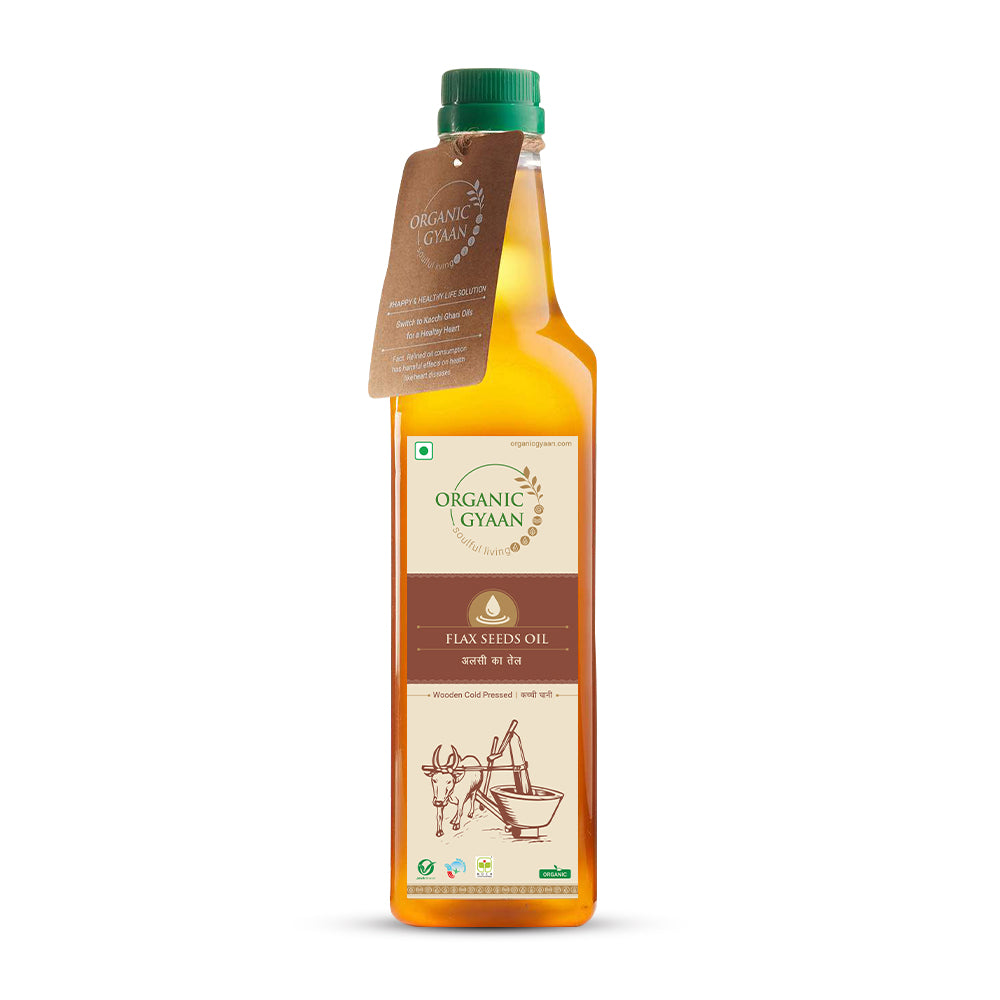 Flax Seed Oil - Wooden Cold Pressed | Hair & Skin
