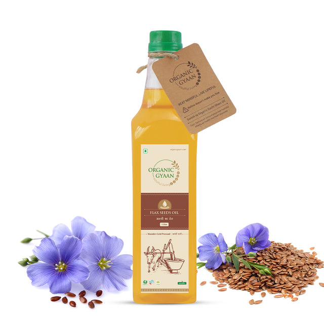 Flax Seed Oil - Wooden Cold Pressed