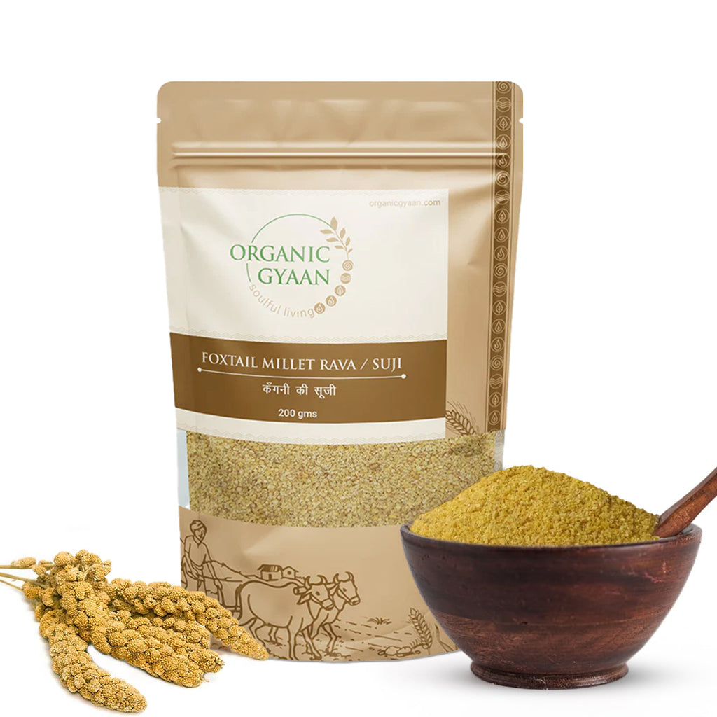 Buy Nutrient-Rich Foxtail Millet Rava Online – Organic Gyaan