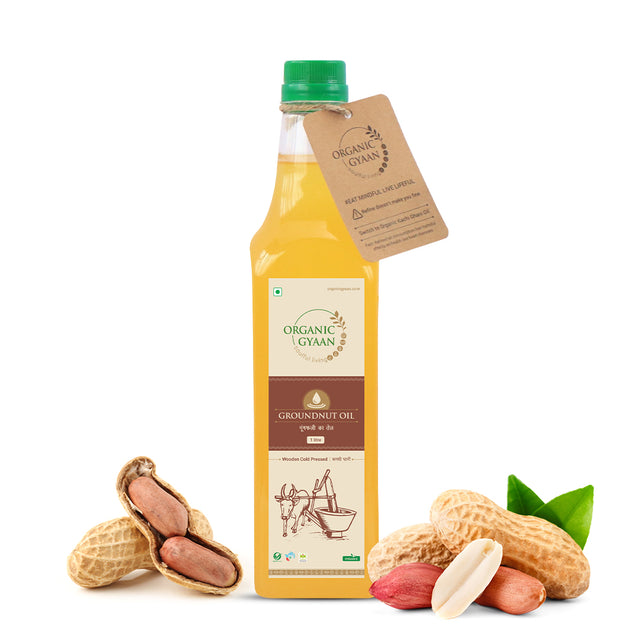 Groundnut Oil - Wooden Cold Pressed
