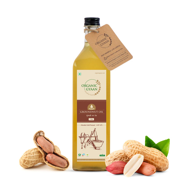 Groundnut Oil - Wooden Cold Pressed