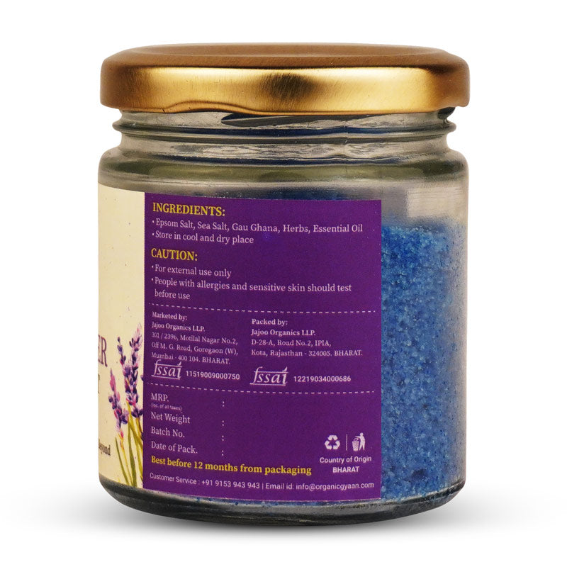 Levander Salt Lavender Bathing Salt – Relaxing Aromatherapy – Organic Gyaan
