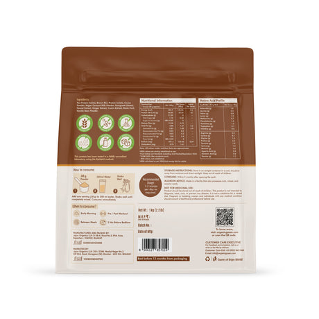 Plant Protein | Premium Dutch Cocoa - 1 Kg (25g Protein Per Scoop)