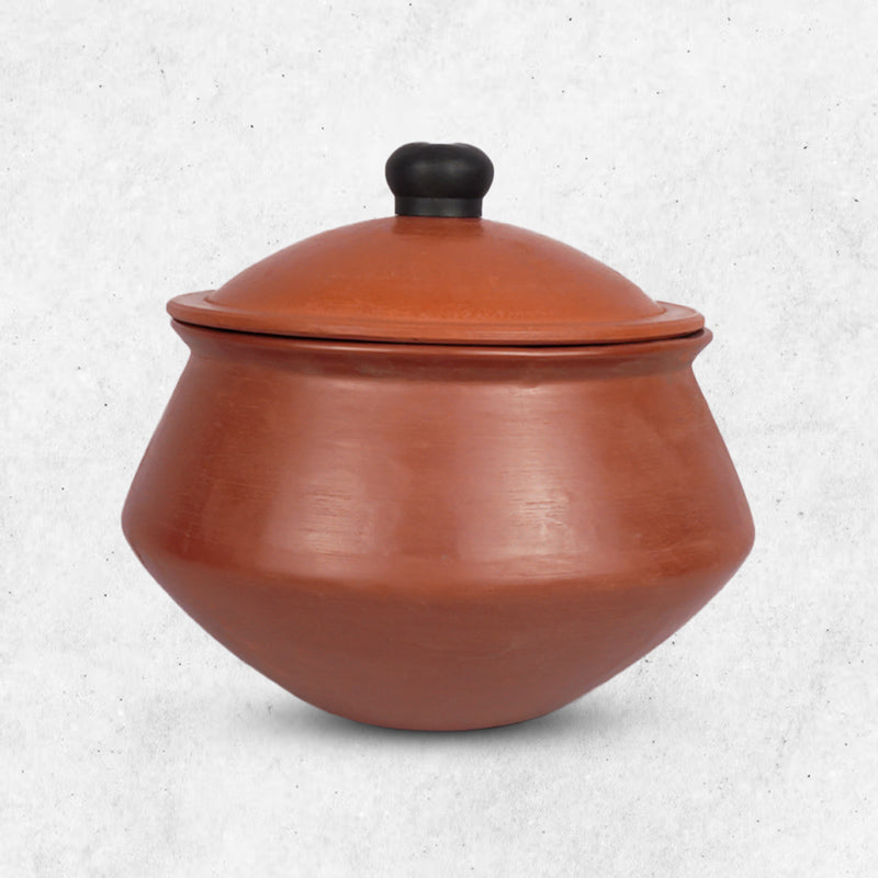 Buy Red Cooking Mud Pot with Lid Online – Organic Gyaan