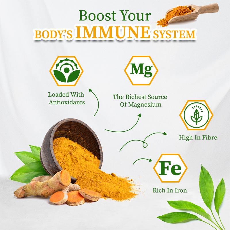 Boost your body's immune system with haldi powder