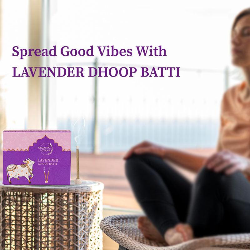 Spread good vibes lavender dhoop batti