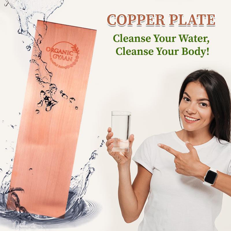 Copper plate cleans your body