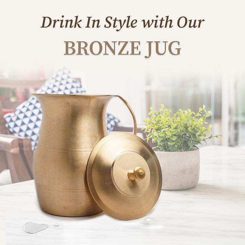 Drink in style with bronze jug
