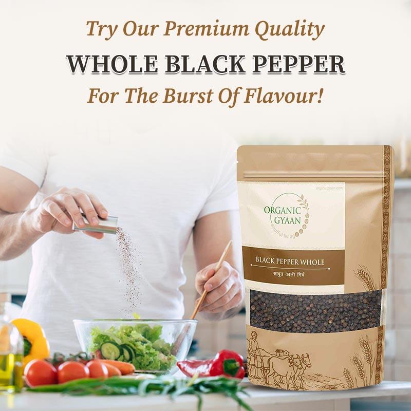 black pepper / kali mirch - organic gyaan
