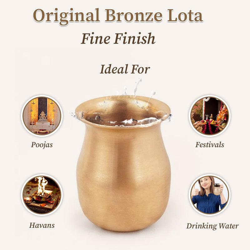 Original bronze lota fine finish 