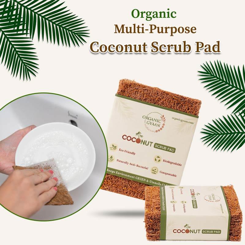 Multi purpose coconut Scrub Pad by Organic Gyaan