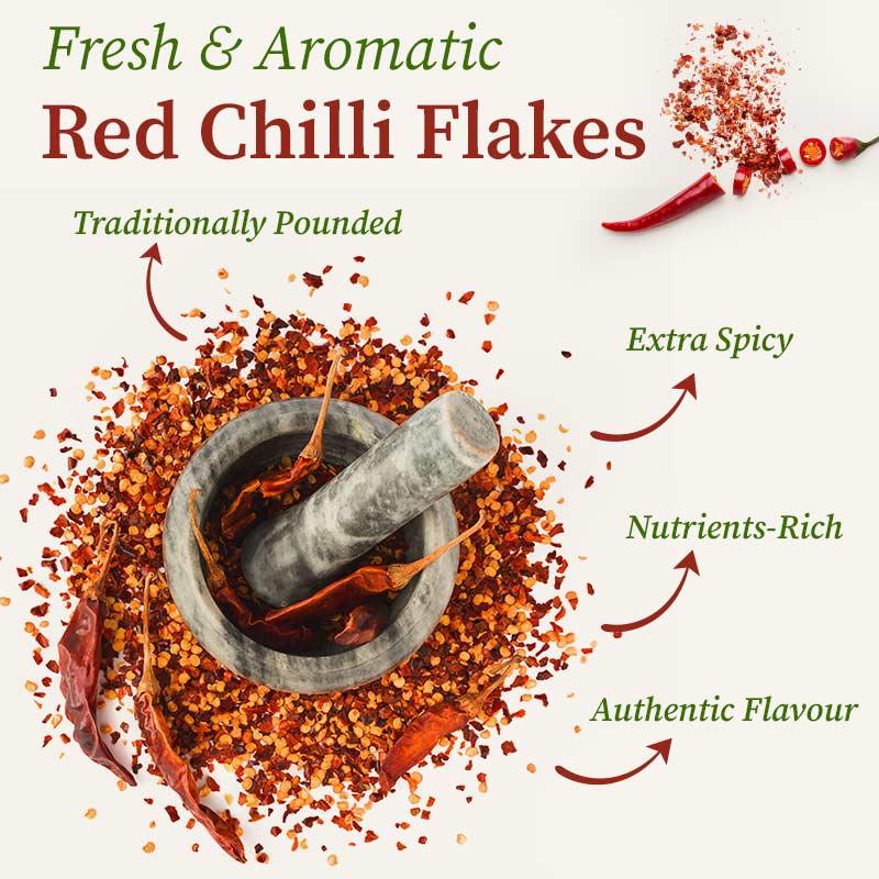 Red Chilli Flakes - Organic Gyaan