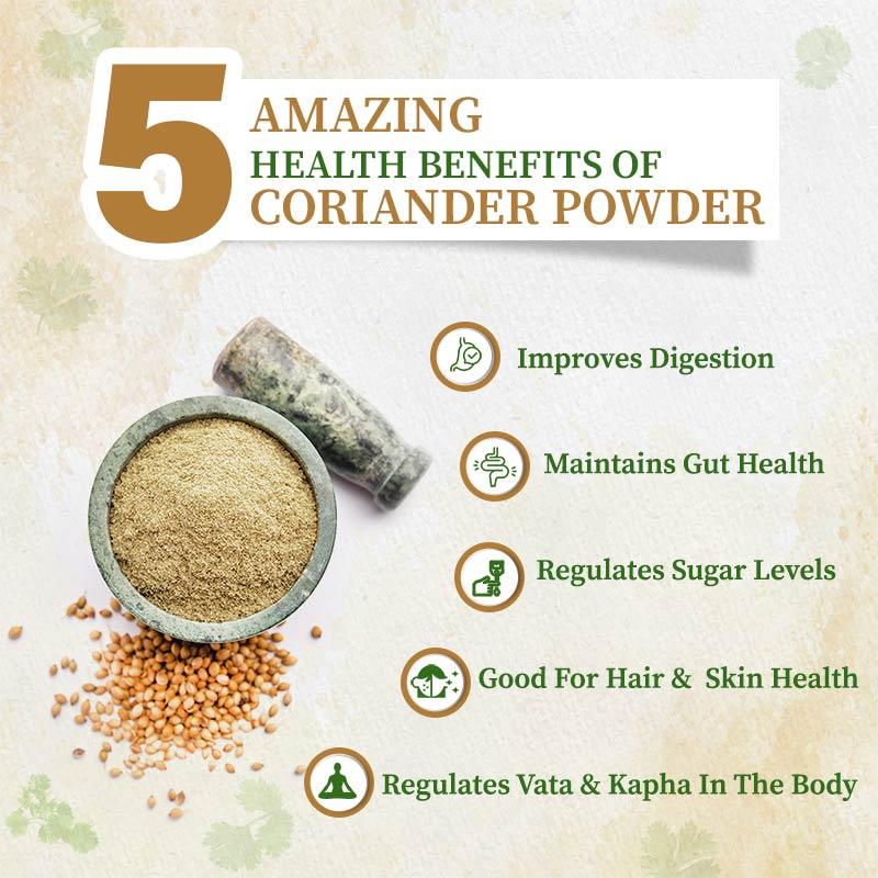 Health benefits of coriander powder