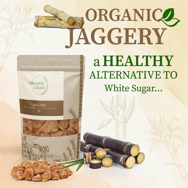 White sugar alternative organic jaggery 