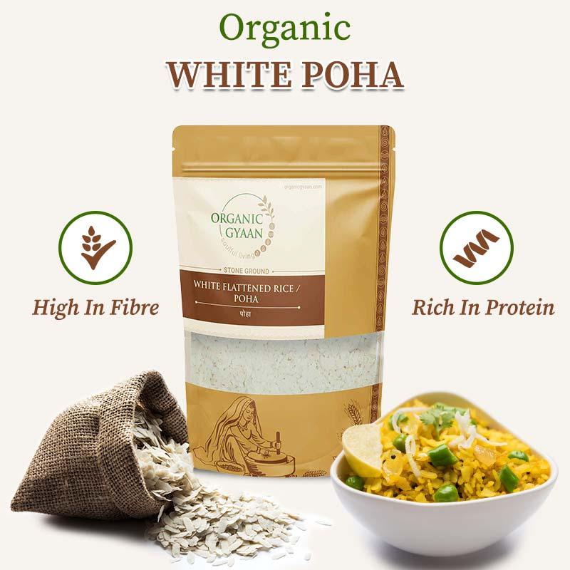 Nutrients in white poha 