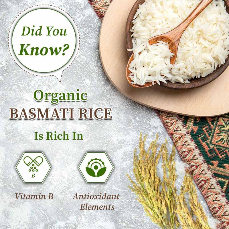 Nutrients in organic basmati rice 