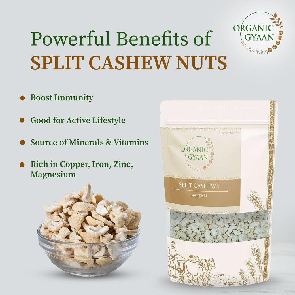Nutrition in split cashews 